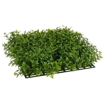 VICKERMAN 11 x 11 x 2.5 in. Green Mini Leaf Mat UV Protected FF181301